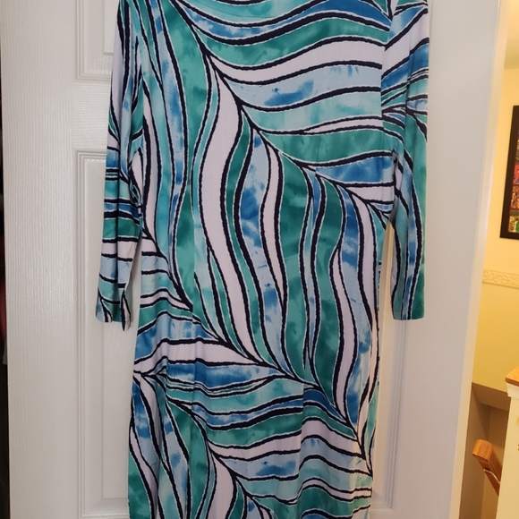 Tommy Bahama Batiki tiki 3/4 Sleeve Dress - Picture 2 of 4